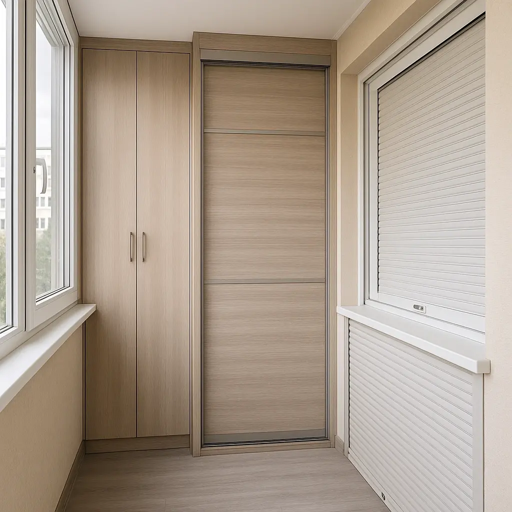 Шафа на балкон дешево і якісно від компанії Стандарт Вікон 1